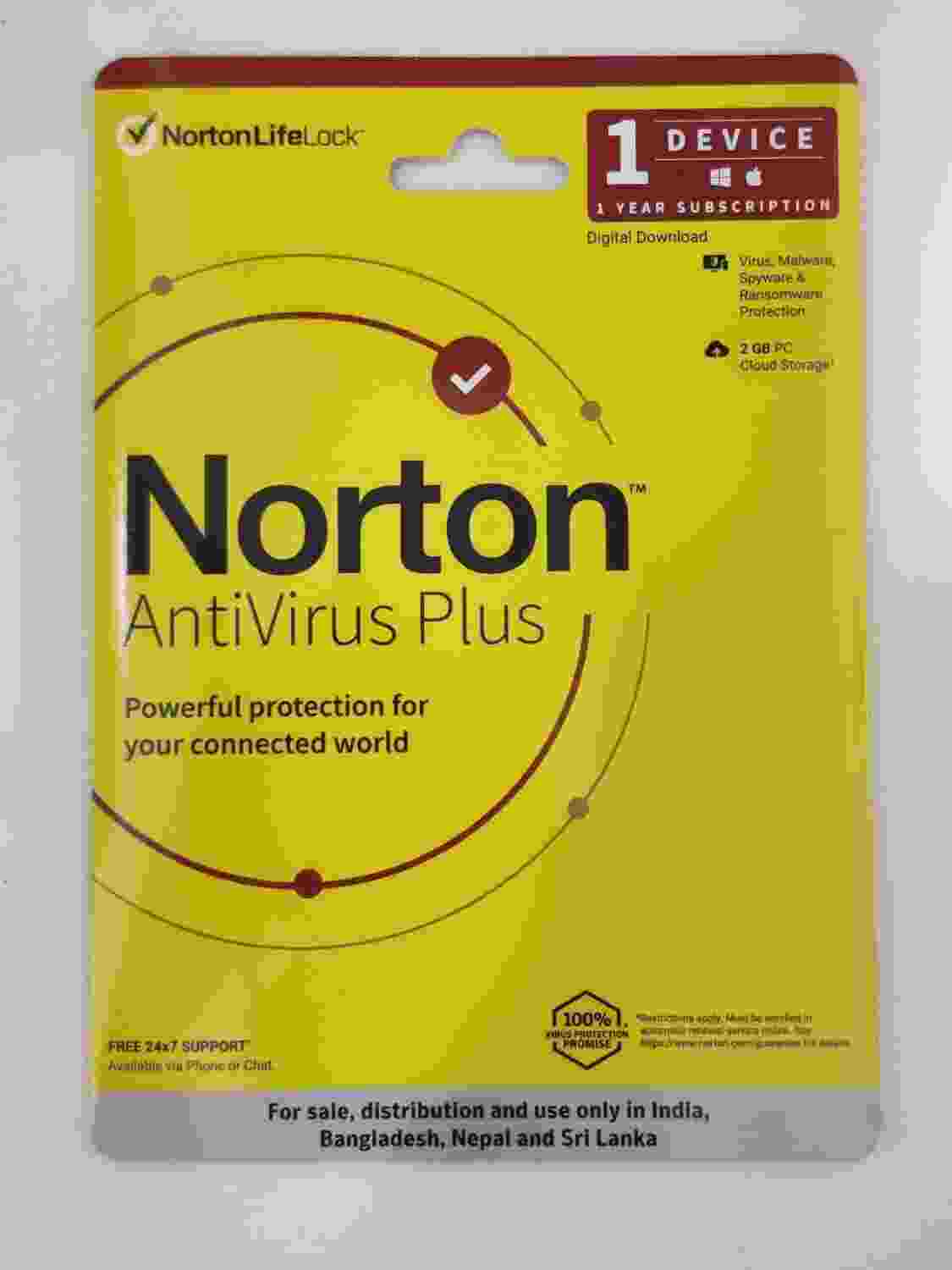 Norton Antivirus Plus - (1 device) - 12 months) ESD | Radium Box