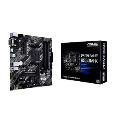 ASUS Prime B550M-K (AMD AM4 Socket for AMD Ryzen 5000/5000 G/ 4000 G/3000) Micro ATX Motherboard with Dual M.2 PCIe 4.0 1Gb Ethernet HDMI/D-Sub/DVI SATA 6Gbps and USB 3.2 Gen 2 Type-A