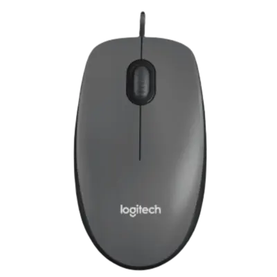 Logitech M100 Wired USB Mouse (Black)
