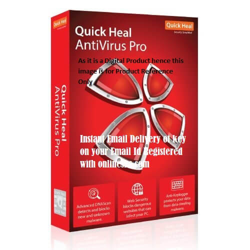 Quickheal® Antivirus Pro Windows (5pc) (Desktop) (1 year) | Radium Box