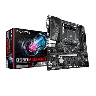 GIGABYTE B550M Gaming with Pure Digital VRM Solution, PCIe 4.0/3.0 x4 M.2,0, Smart Fan 5, Q-Flash Plus RGB Fusion 2.