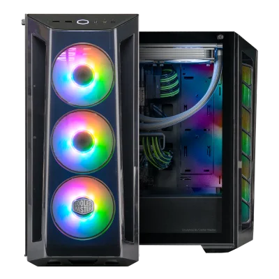 Cooler Master MasterBox MB520 RGB Steel,Plastic,Tempered Glass ATX Mid Tower Computer Case