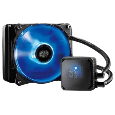 Cooler Master Sedion 120 V Plus Essential CPU Liquid Cooler for Intel/AMD Processors with Blue LED Fan
