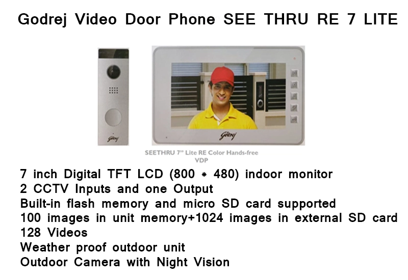 Godrej SEETHRU VDP RE 7 Lite Video Door Phone
