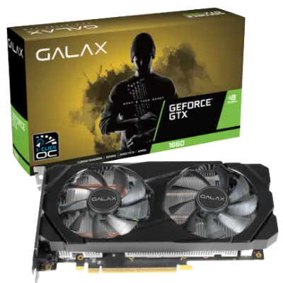 Galax GeForce GTX 1660 (1-Click OC) 6GB GDDR5 192-bit Gaming Graphics Card
