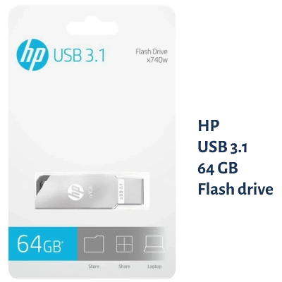 HP X740W Metal USB 3.0/3.1 Flash Drive 32/64 GB Pen Drive (Silver)