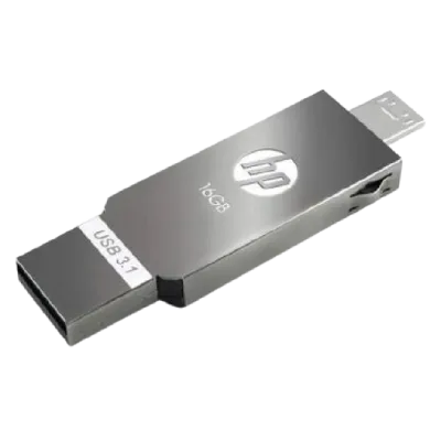 HP FD302M 16GB/32GB/64GB/128GB OTG Flash Drive (Sliver)
