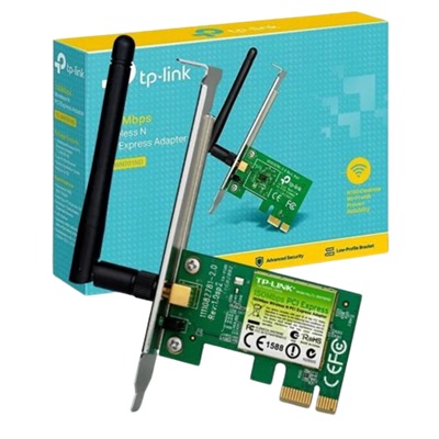 TP-Link TL-WN781ND 150Mbps Wireless N PCI Express Adapter | 2dBi Detachable Omni Directional (RP-SMA) | Compatible with Windows 10/8.1/8 (32/64bits)